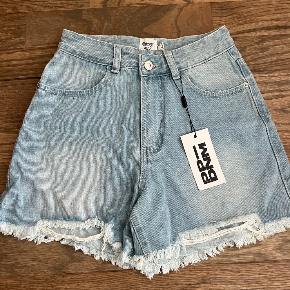Women's Light Blue Denim Shorts